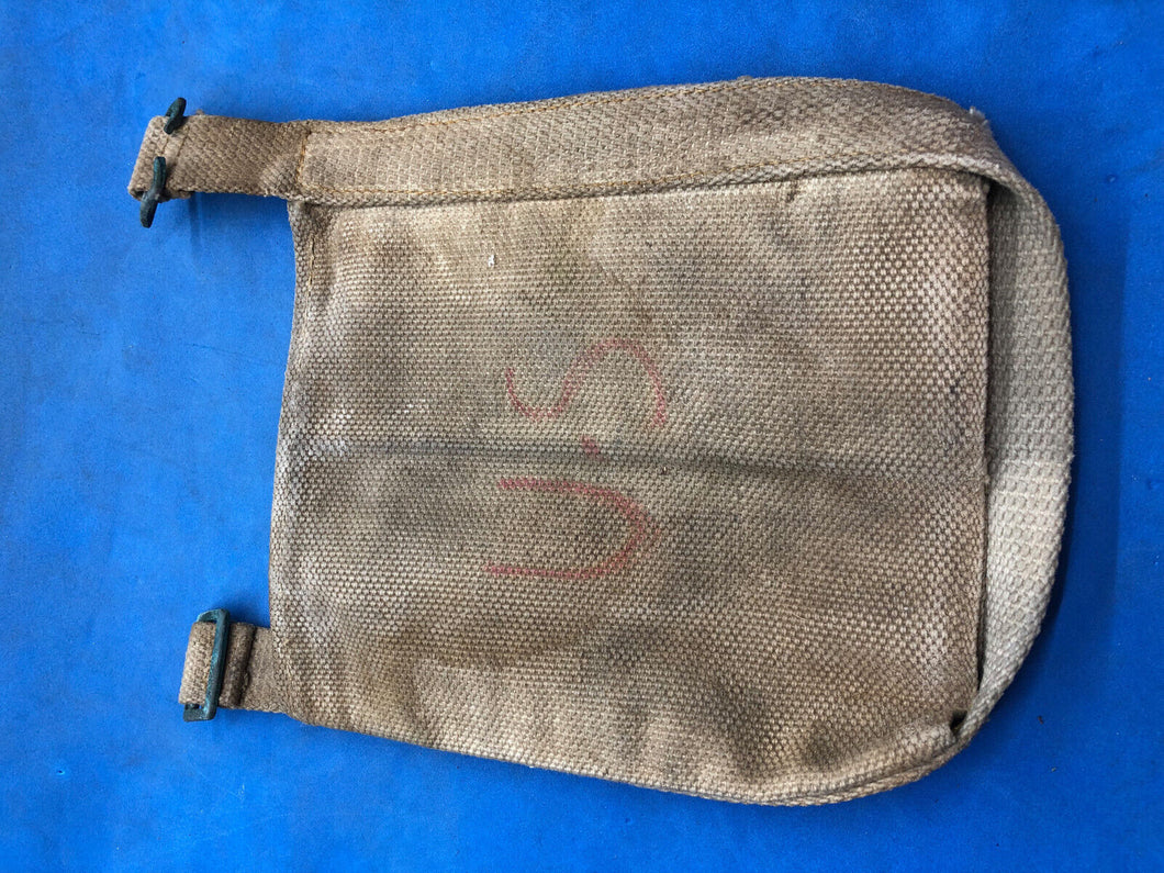 WW2 British Army 37 Pattern Webbing Water Bottle Carrier Harness - 1944 Dated - The Militaria Shop