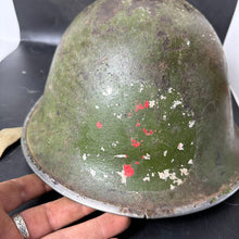 Load image into Gallery viewer, Original WW2 British / Canadian Army Medic Mk3 Combat Helmet &amp; Liner
