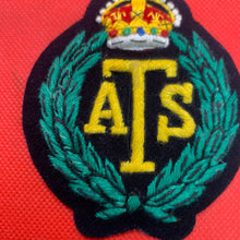 Load image into Gallery viewer, British Army Auxiliary Territorial Service ATS Regiment Embroidered Blazer Badge
