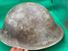 Load image into Gallery viewer, Original WW2 British Army / Canadian Army Mk3 Turtle Combat Helmet
