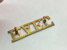 Load image into Gallery viewer, Original British Army WW1 Royal Army Education Corps RAEC Brass Shoulder Title
