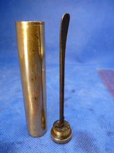 Load image into Gallery viewer, Original WW1 / WW2 British Army SMLE Lee Enfield Rifle Brass Oil Bottle
