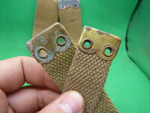 Load image into Gallery viewer, Original WW2 Pattern British Army L Straps Pair - 37 Pattern Webbing Haversack
