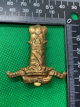 Load image into Gallery viewer, British Army - 11th Hussars Regiment Cap Badge. Maker Marked on the Slider
