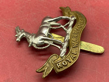 Load image into Gallery viewer, WW1 / WW2 British Army ROYAL WARWICKSHIRE REGIMENT WM and Brass Cap Badge.
