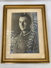 Load image into Gallery viewer, Original WW2 German Army Soldier Framed Portrait
