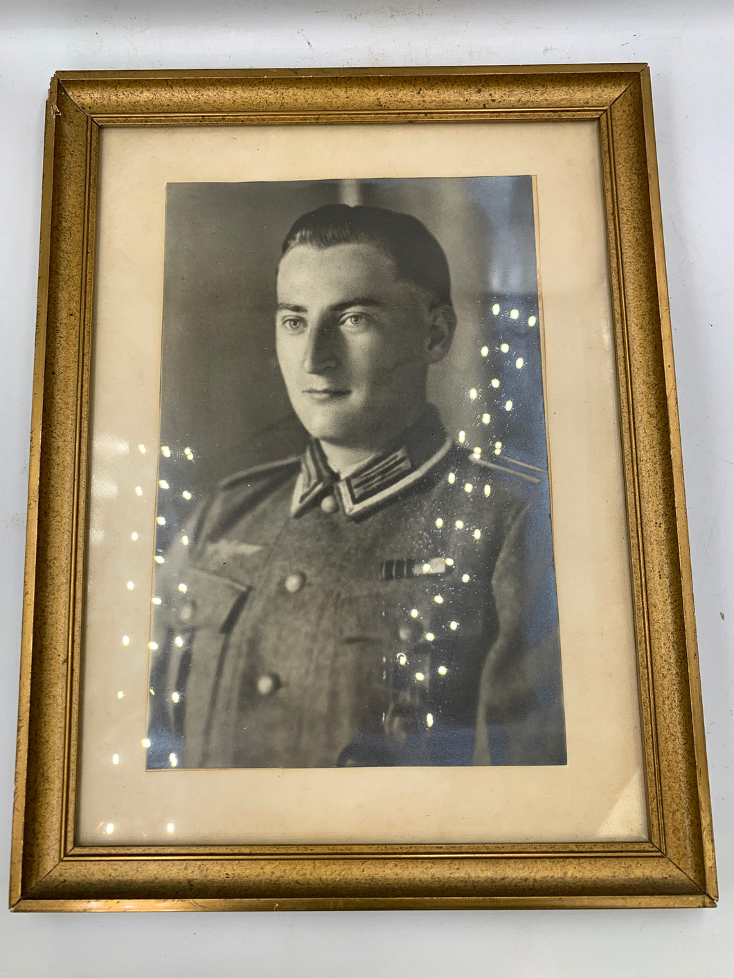 Original WW2 German Army Soldier Framed Portrait