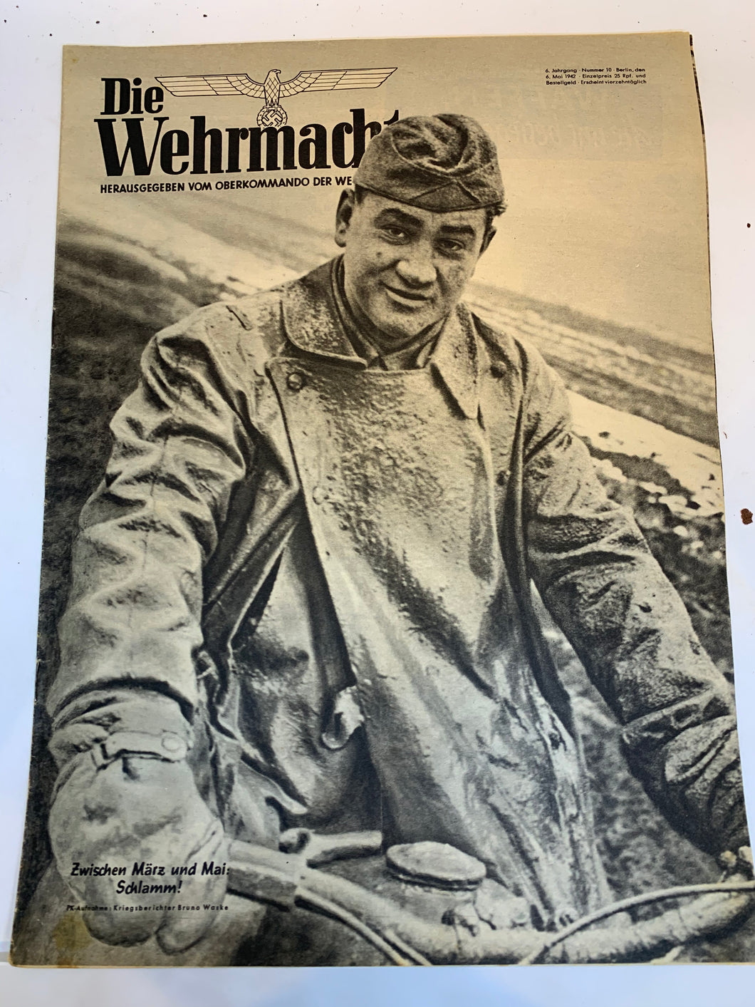 Die Wehrmacht Magazine Original WW2 German - 6th May 1942 - #2