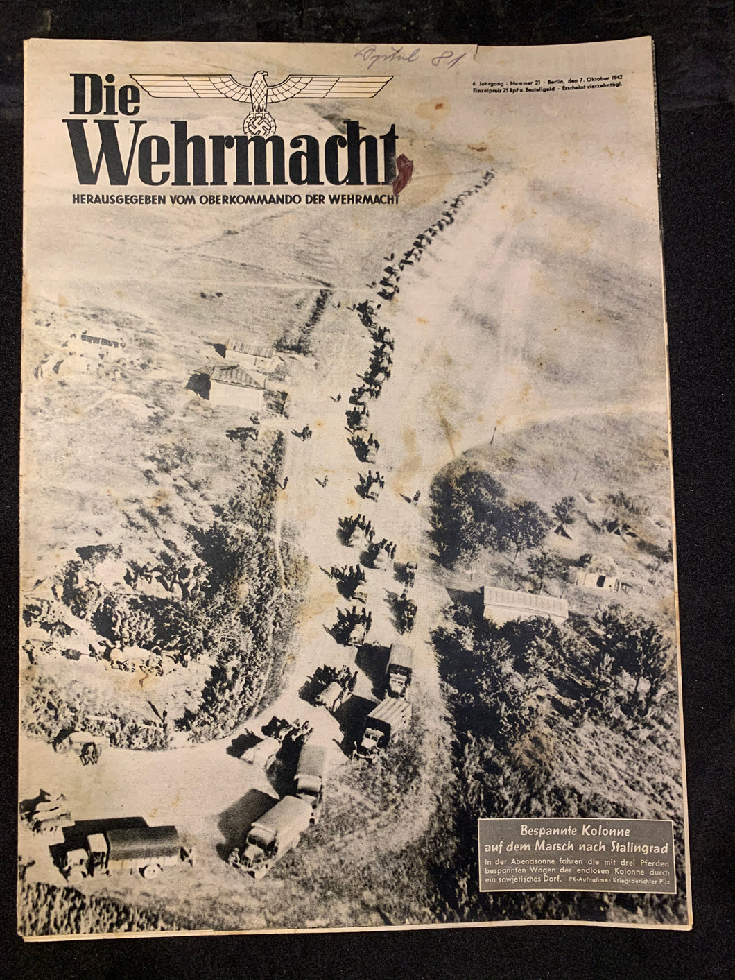 Die Wehrmacht Magazine Original WW2 German - 7th October 1942 - #48