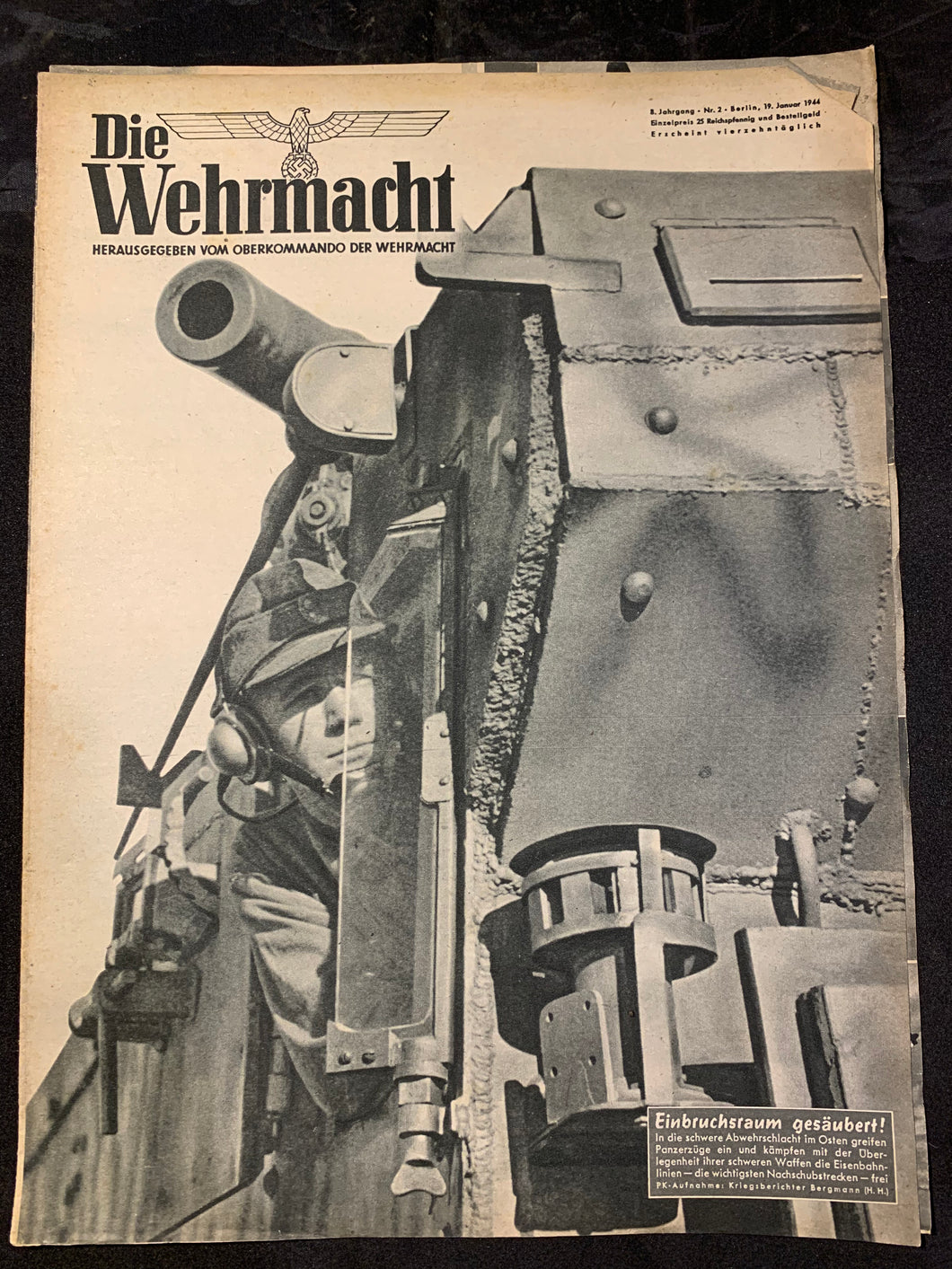 Die Wehrmacht Magazine Original WW2 German - 19th January 1944 - #63
