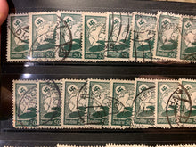 Load image into Gallery viewer, Original WW2 German Deutsche Reich 50 Luftpost Postage Stamp (Green)
