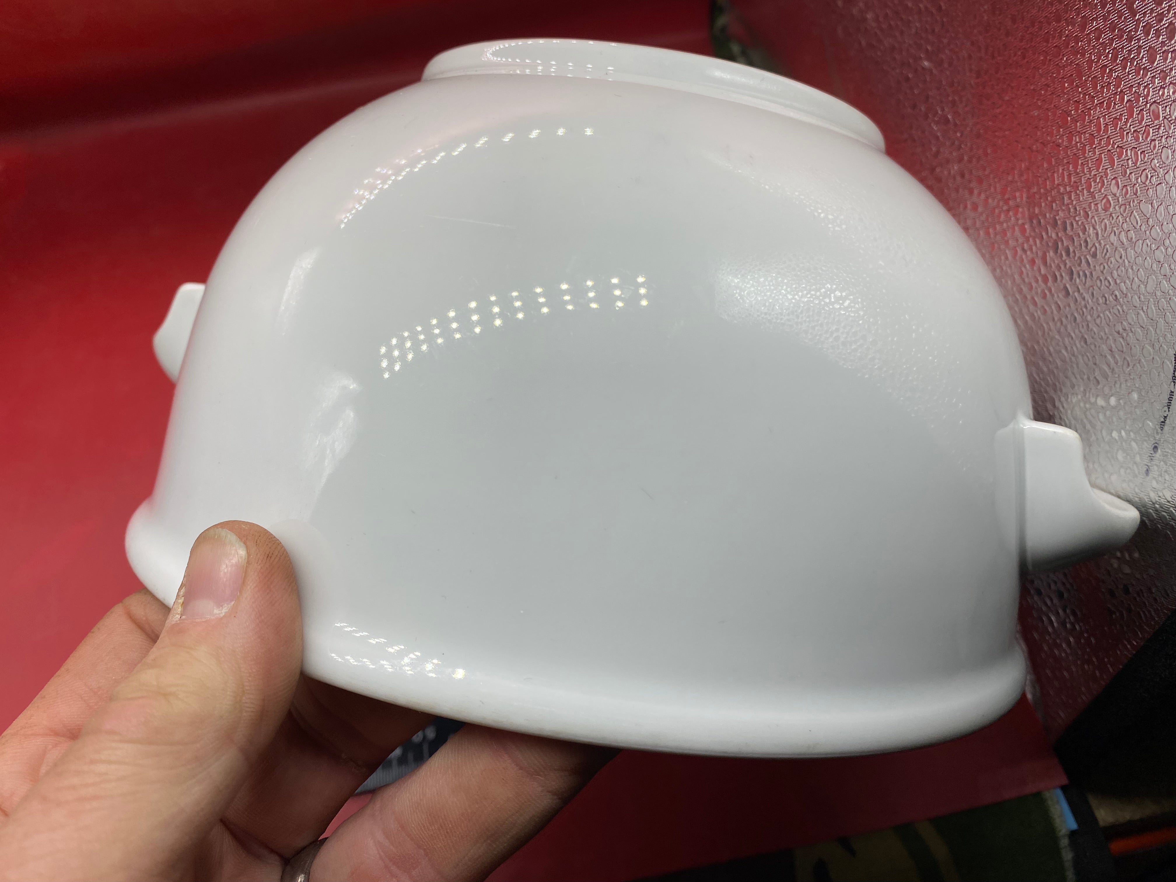 A WW2 German Large White Heavy Porcelain DAF Cooking / Serving Bowl. - The Militaria Shop