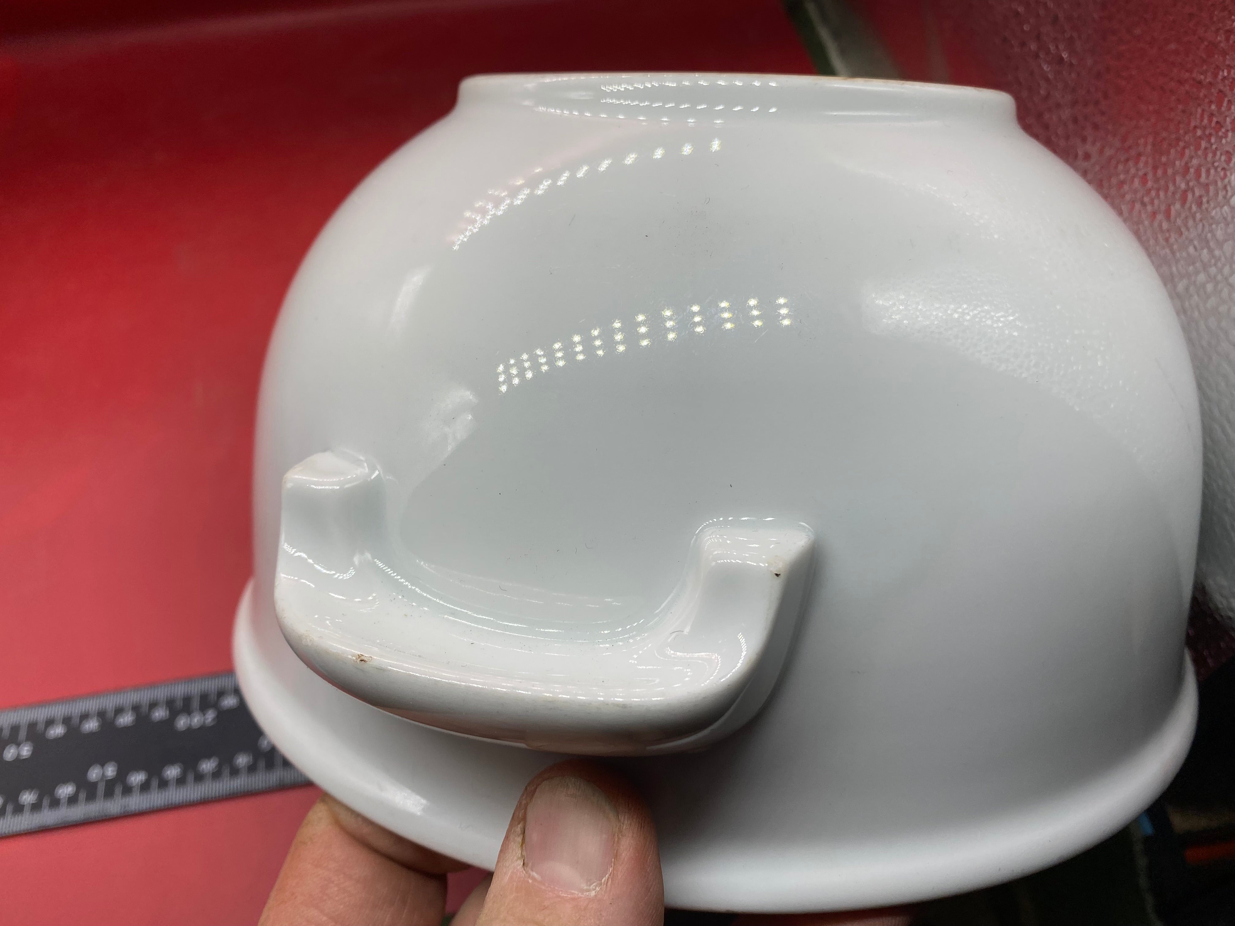 A WW2 German Large White Heavy Porcelain DAF Cooking / Serving Bowl. - The Militaria Shop