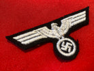 WW2 German Army Enlisted Man's Breast Eagle - Panzer reproduction on a black background. - The Militaria Shop