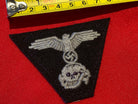 WW2 SS Panzer M43 Ski Cap Badge Insignia. Reproduction. - The Militaria Shop