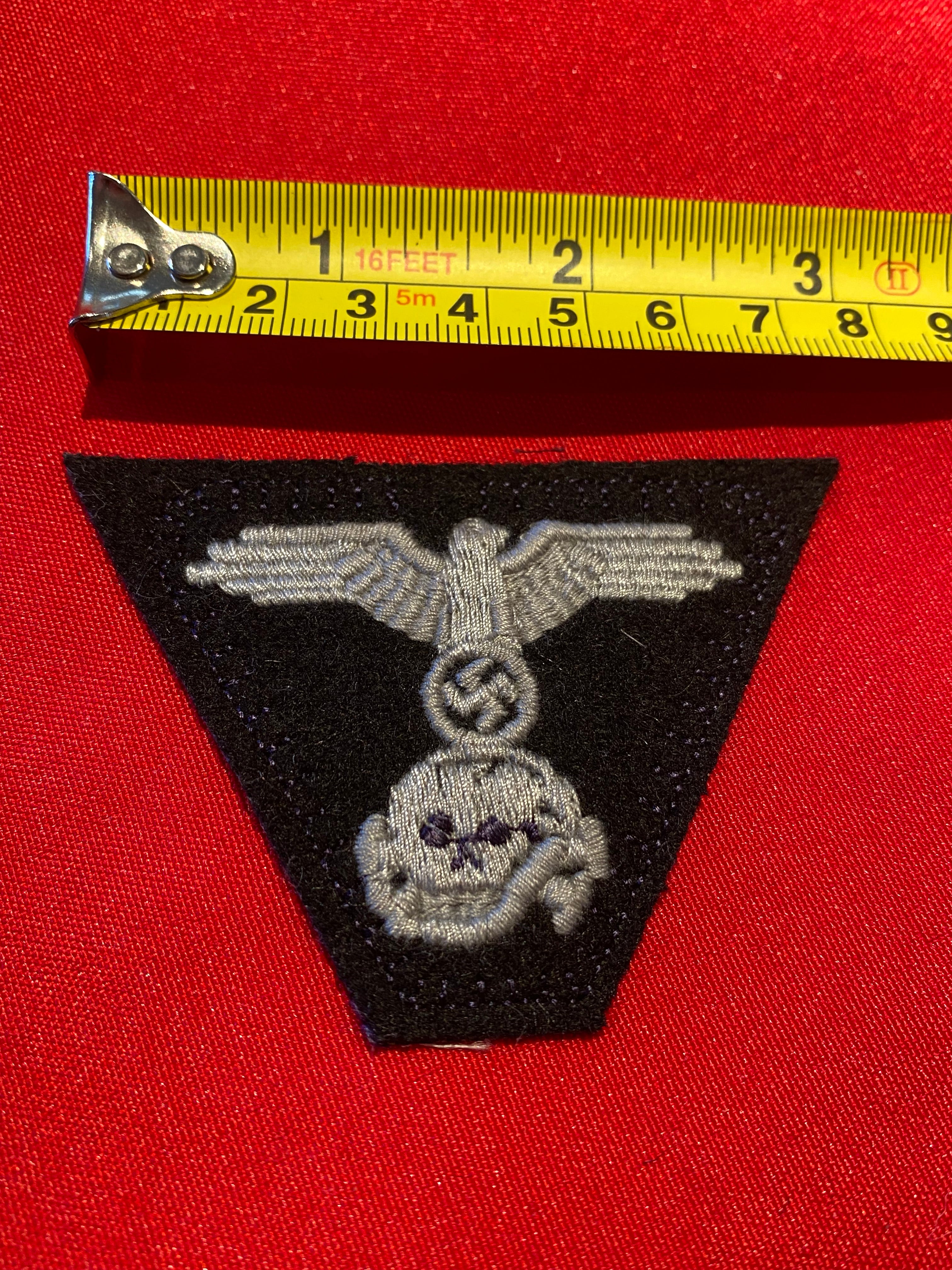 WW2 SS Panzer M43 Ski Cap Badge Insignia. Reproduction. - The Militaria Shop