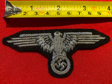 Load image into Gallery viewer, Reproduction SS Officers Bullion Weave Sleeve Eagle badge.
