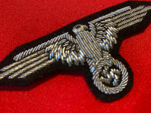 Load image into Gallery viewer, Reproduction SS Officers Bullion Weave Sleeve Eagle badge.
