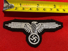 Load image into Gallery viewer, WW2 German SS Enlisted Man&#39;s Sleeve Eagle Badge Insignia - Good reproduction.
