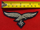 Reproduction Luftwaffe Officers Bullion Breast Eagle badge. - The Militaria Shop