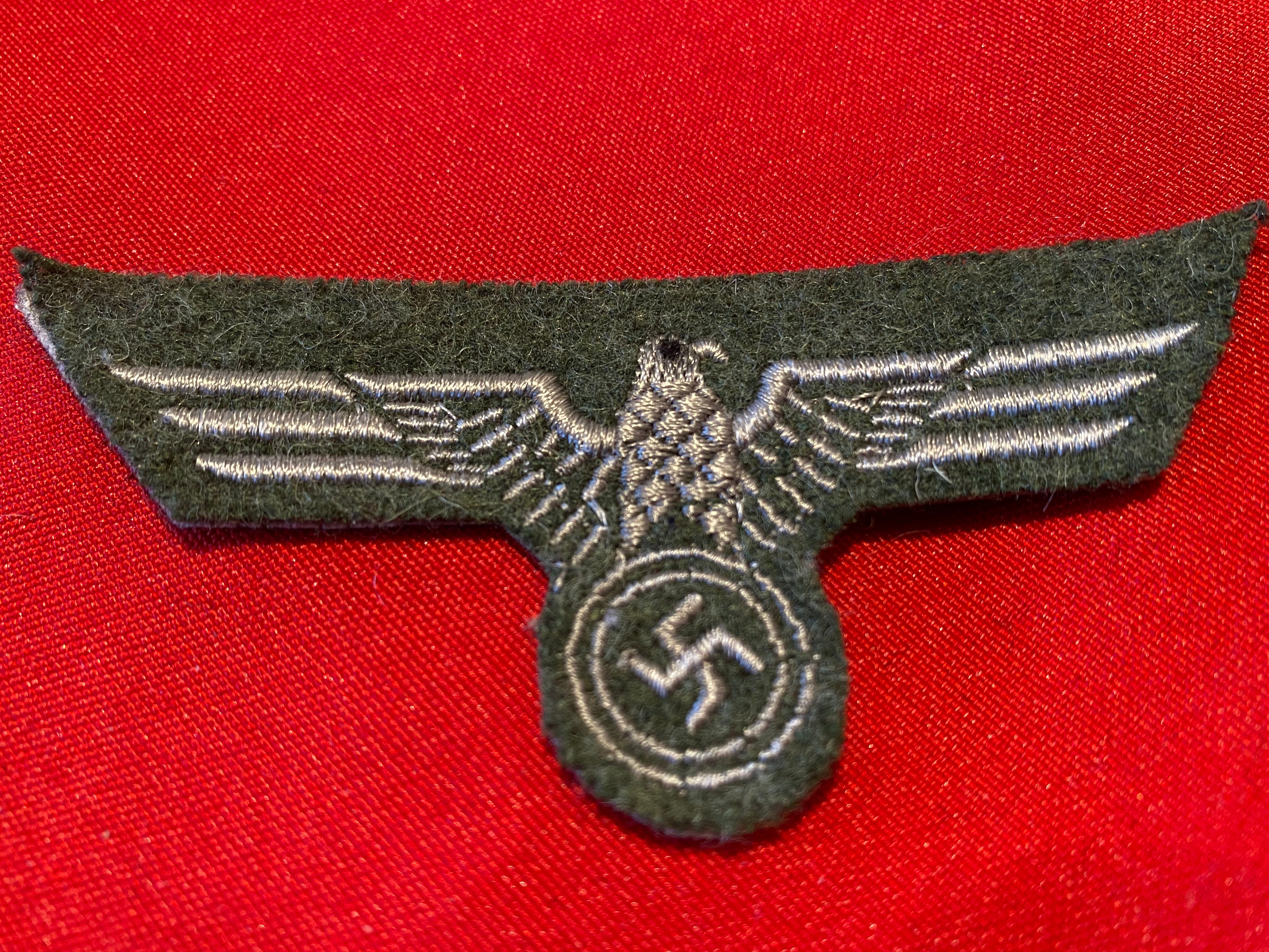 WW2 German Army Enlisted Man's Breast Eagle Badge - Good reproduction. - The Militaria Shop