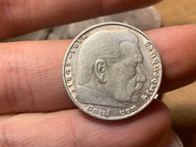 Load image into Gallery viewer, Original WW2 German Money - Silver Coin 1937 Dated - 2 Reichmark
