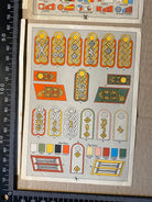 A group of original WW2 German Unit & Service Insignia Cards in colour. - The Militaria Shop