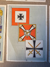 Charger l&#39;image dans la galerie, A group of original WW2 German Unit &amp; Service Insignia Cards in colour.
