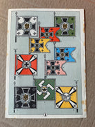 A group of original WW2 German Unit & Service Insignia Cards in colour. - The Militaria Shop