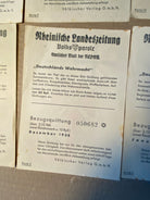 A group of original WW2 German Unit & Service Insignia Cards in colour. - The Militaria Shop