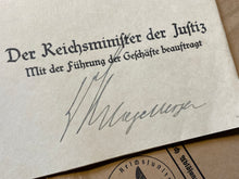 Load image into Gallery viewer, WW2 German Paperwork, including Hitler Signed Presentation Certificate all to one man
