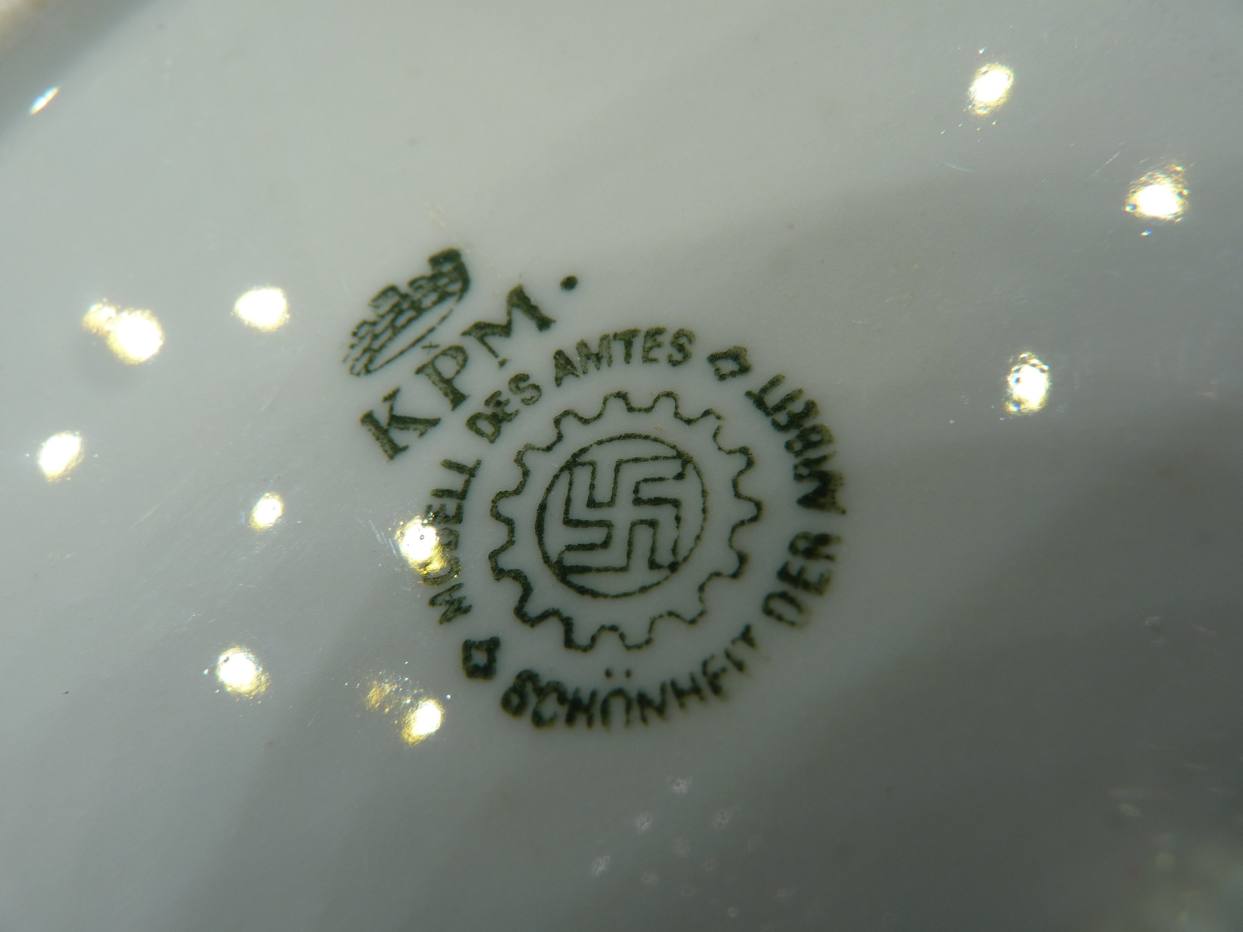 WW2 German Army DAF Mess Serving Porcelain Bowl - The Militaria Shop