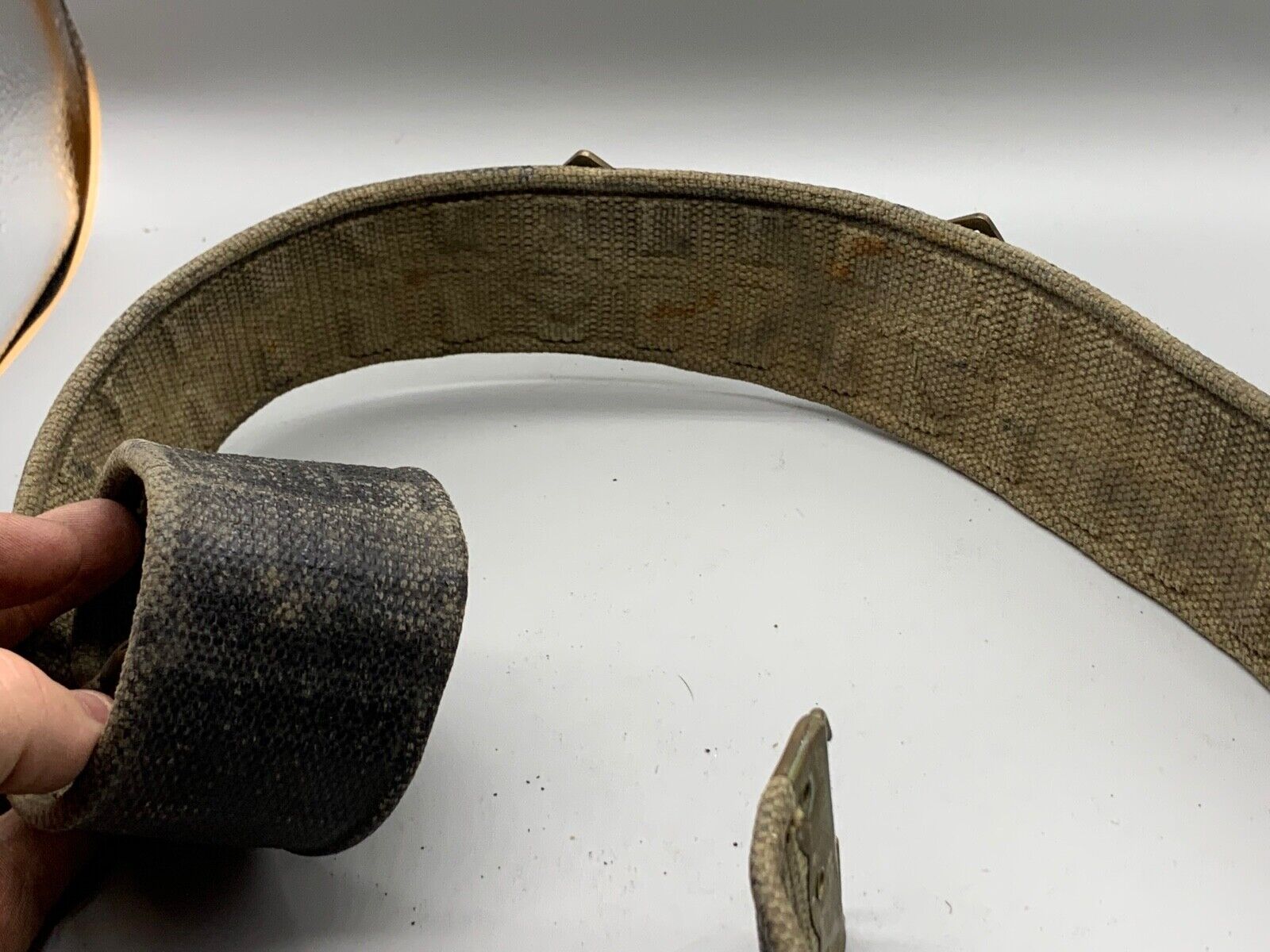 Original British Army / RAF Webbing Belt - WW2 37 Pattern - 40 Inch Waist Max - The Militaria Shop