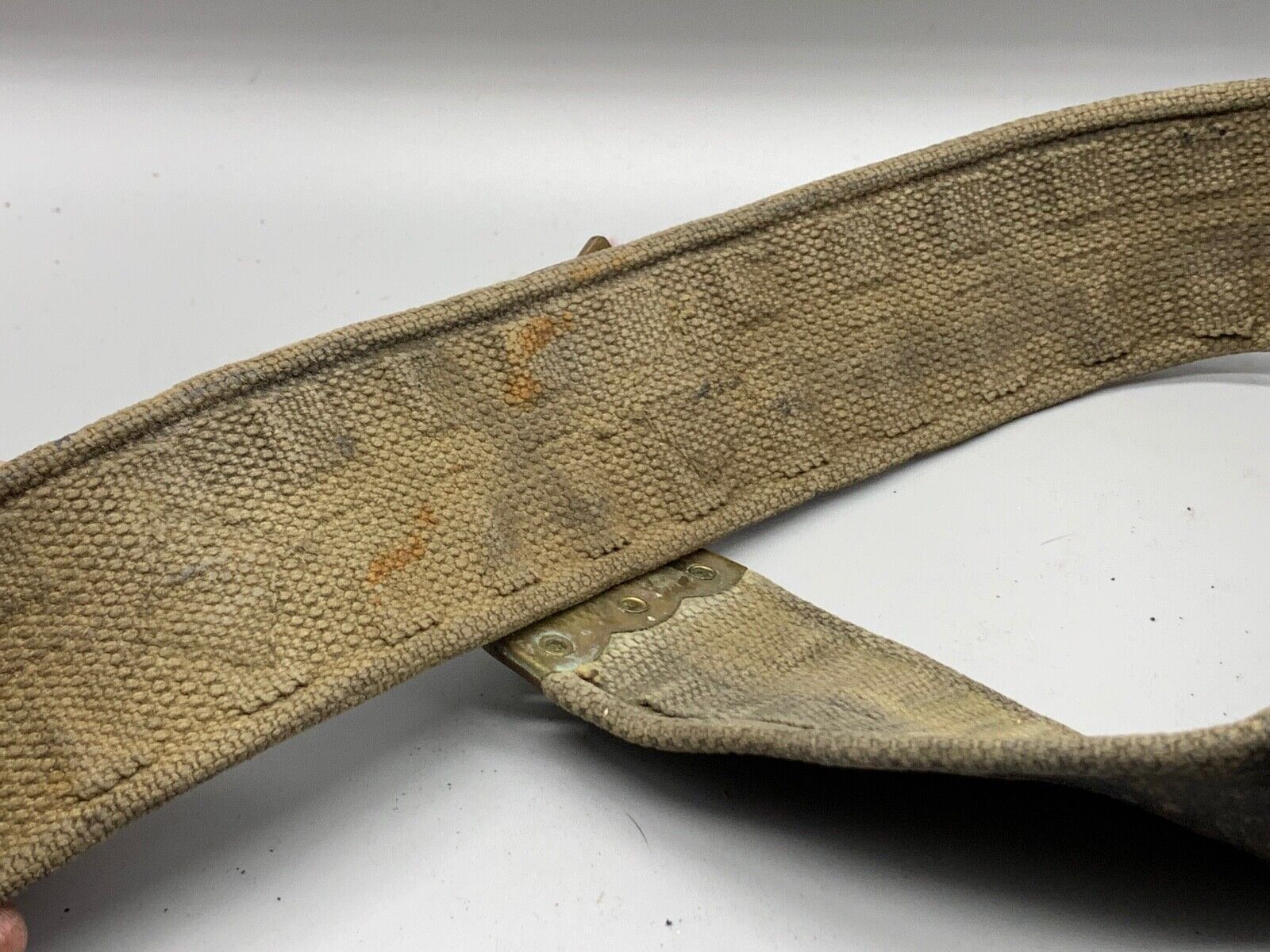 Original British Army / RAF Webbing Belt - WW2 37 Pattern - 40 Inch Waist Max - The Militaria Shop