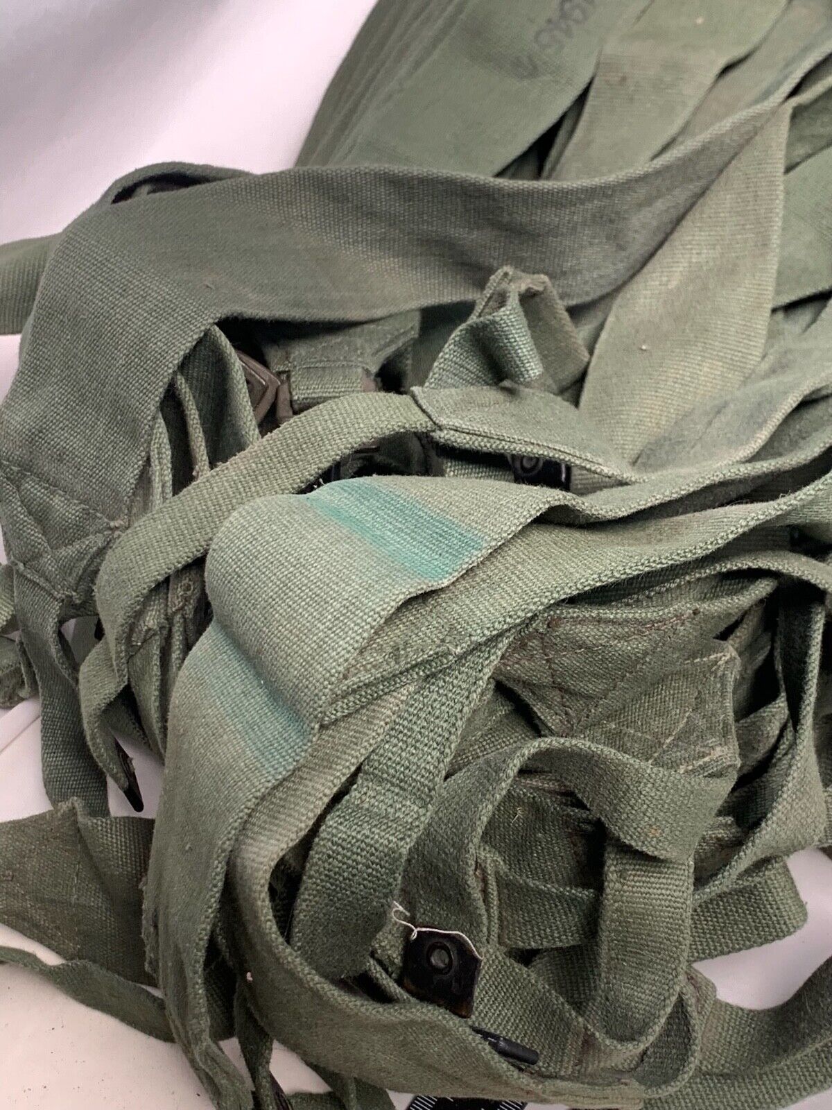 Original British Army WW2 44 Pattern Back Pack Equipment Strap - 1945 Dated - The Militaria Shop