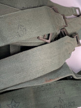 Load image into Gallery viewer, Original British Army WW2 44 Pattern Back Pack Equipment Strap - 1945 Dated - The Militaria Shop
