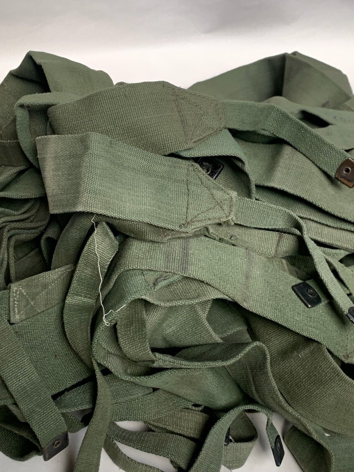 Original British Army WW2 44 Pattern Back Pack Equipment Strap - 1945 Dated - The Militaria Shop