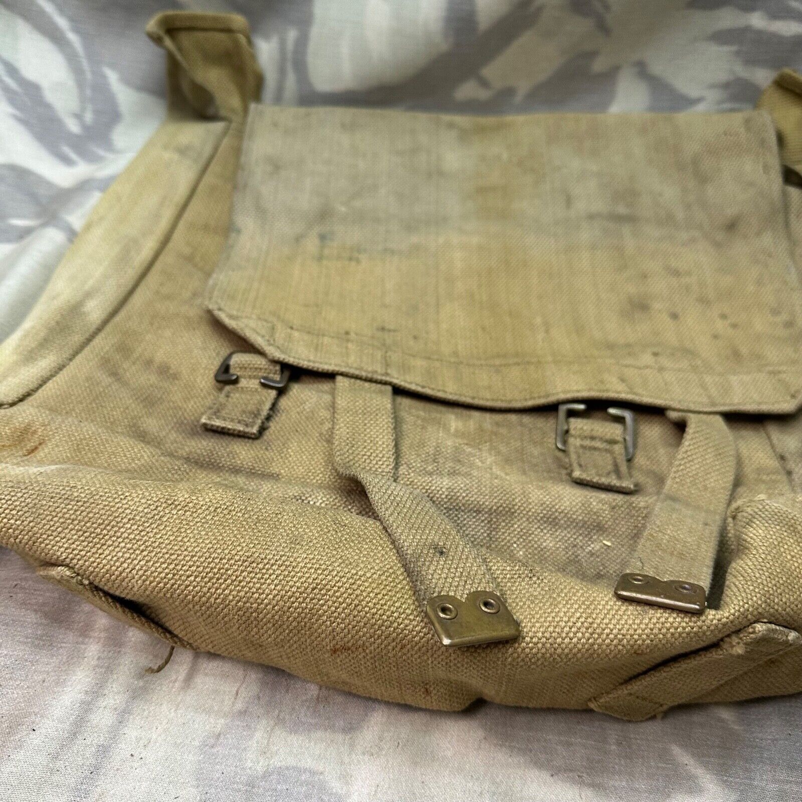 Original WW2 British Army 37 Pattern Webbing Large Pack - The Militaria Shop