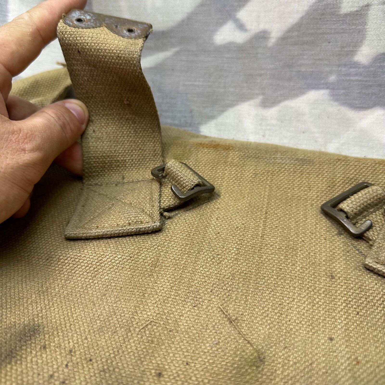 Original WW2 British Army 37 Pattern Webbing Large Pack - The Militaria Shop