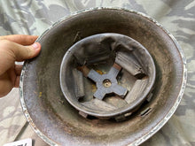 Load image into Gallery viewer, Original WW2 British / Canadian Army Mk3 High Rivet Turtle Helmet &amp; Liner - The Militaria Shop
