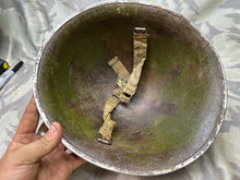 Charger l'image dans la galerie, Original WW2 Canadian / British Army Mk3 High Rivet Turtle Helmet - The Militaria Shop
