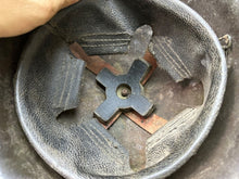 Lade das Bild in den Galerie-Viewer, Original WW2 Canadian / British Army Mk3 High Rivet Turtle Helmet &amp; Liner - The Militaria Shop
